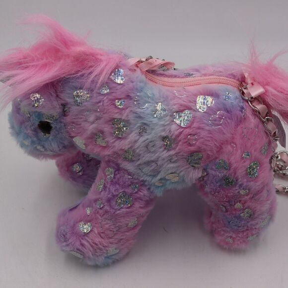 Toby Toys Unicorn Plush Bag Holo Hearts Chain Strap Plushcore Toycore Accessory - Picture 2 of 13